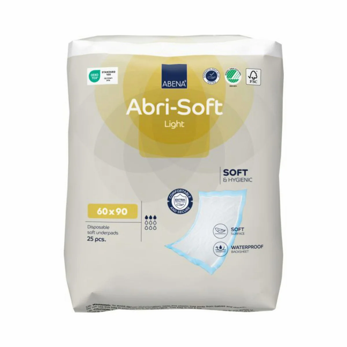Abena Abri Soft Bettschutzeinlagen, zuverlässiger Schutz, hohe Saugfähigkeit, komfortabler Vliesstoff