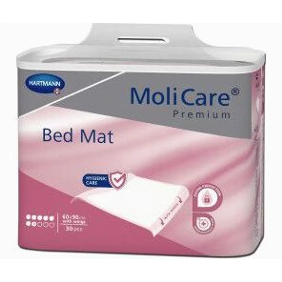 MoliCare Premium Bed Mat 7 Tropfen, 60 x 180 cm, mit Flügeln — hohe Saugfähigkeit, rutschfest, hygienisch 3