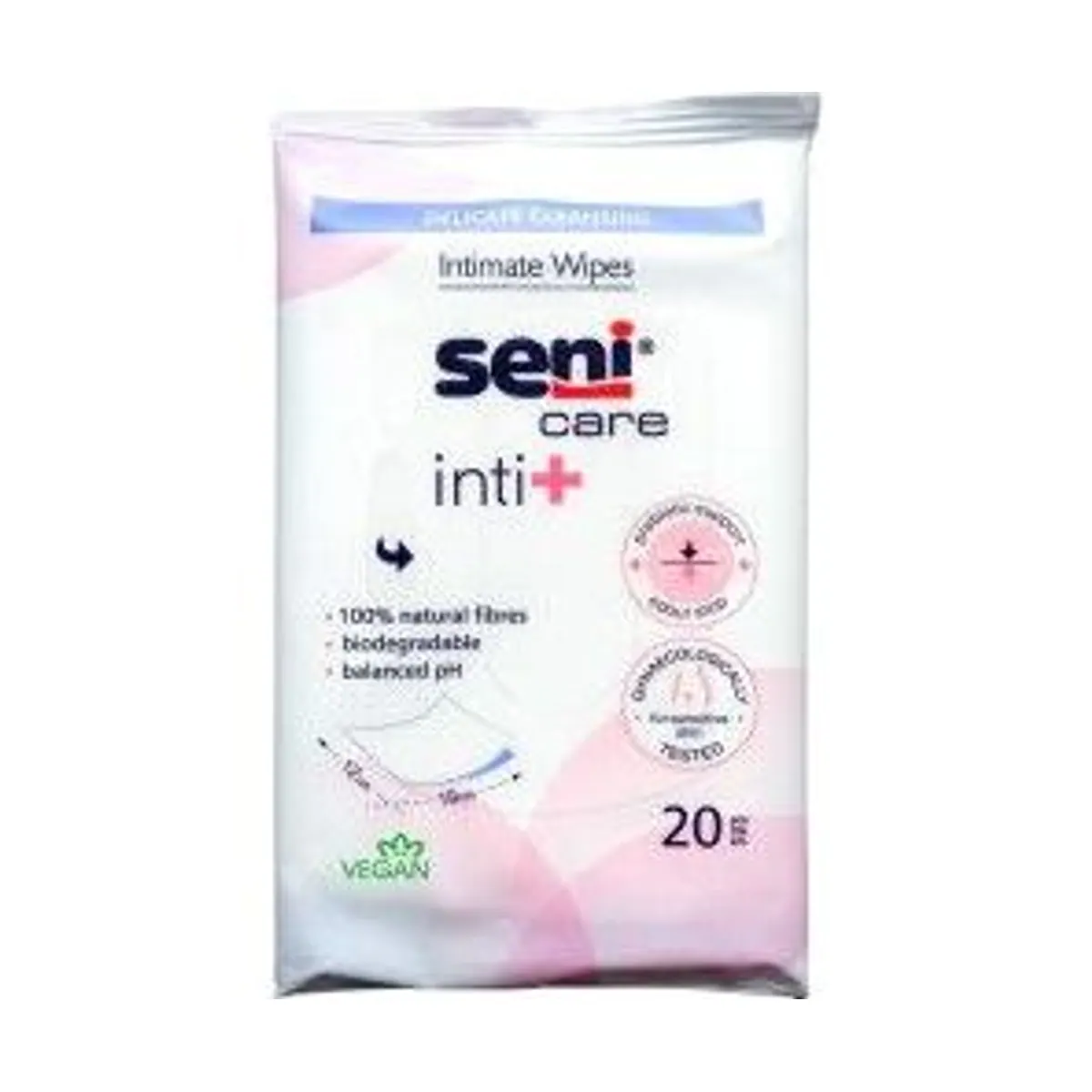 Seni Care inti+ Feuchttücher, sanfte Reinigung, hautfreundlich, praktische Verpackung 3