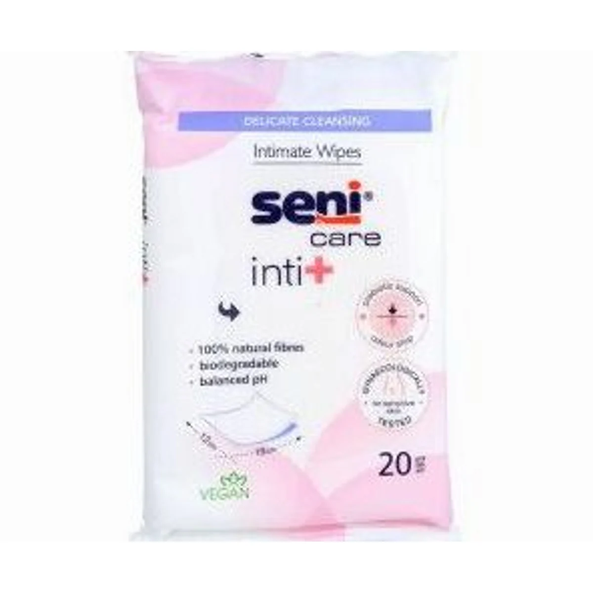 Seni Care inti+ Feuchttücher, sanfte Reinigung, hautfreundlich, praktische Verpackung 5