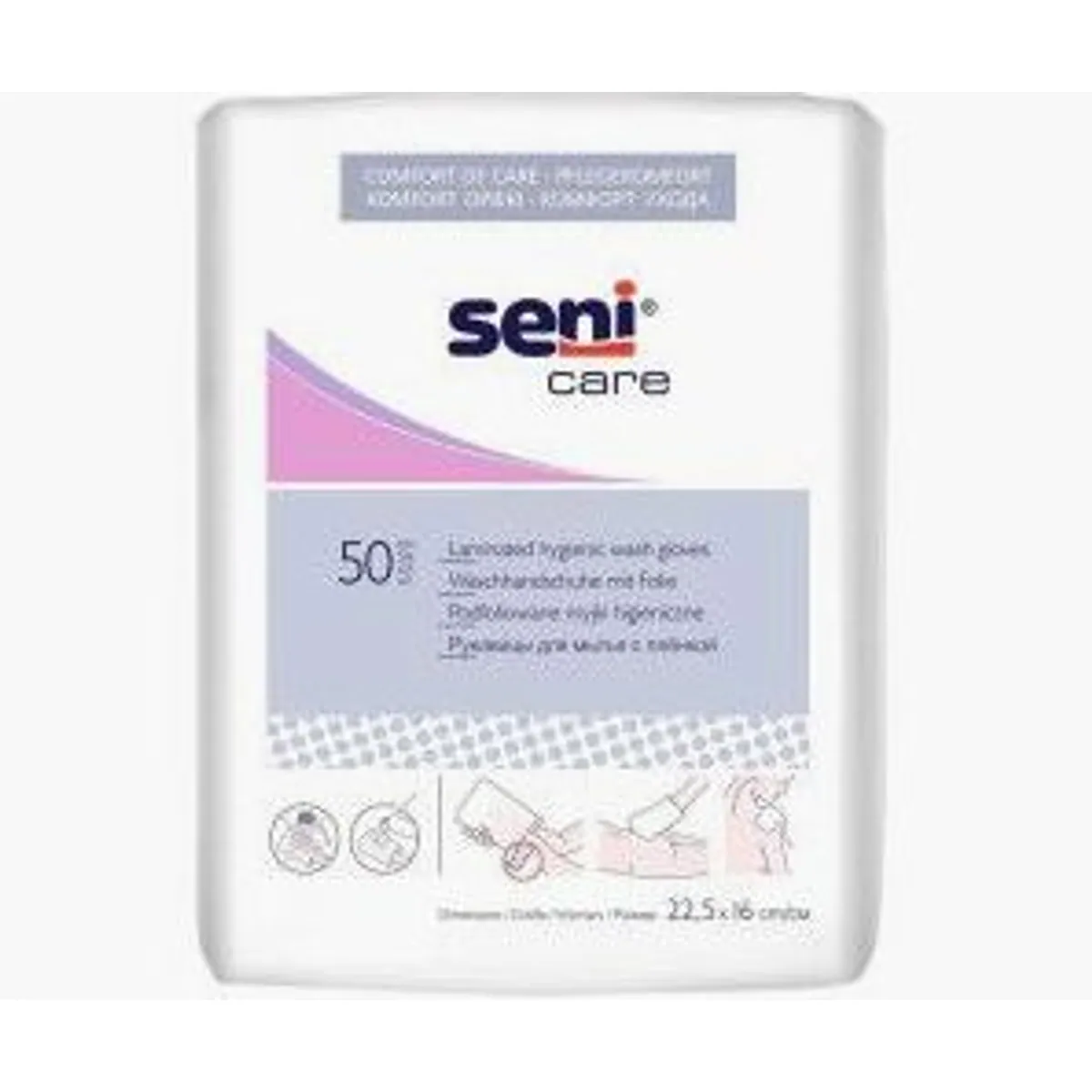 Seni Hygienische Waschhandschuhe, sanft und strapazierfähig