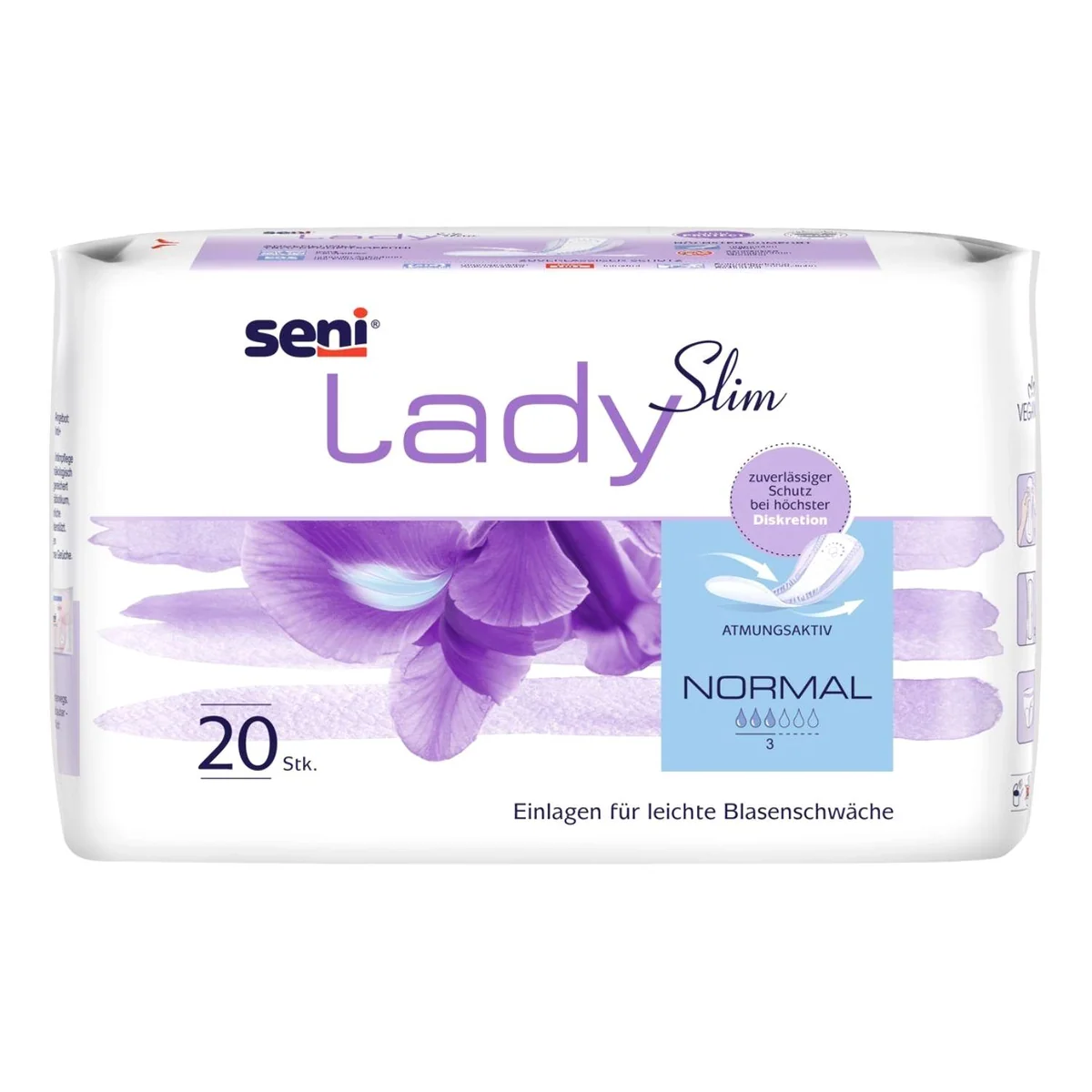 Seni Lady Slim Normal Level 2 Inkontinenzslip, atmungsaktiv, anatomisch geformt, latexfrei