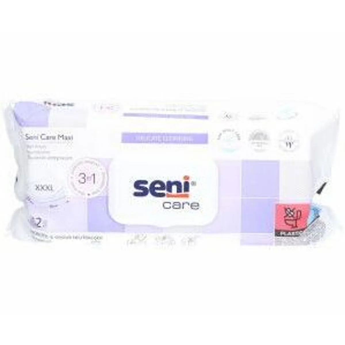 Seni Care Maxi Feuchttücher, sanfte Reinigung, hautfreundlich, praktische Größe — 52 Stück 4