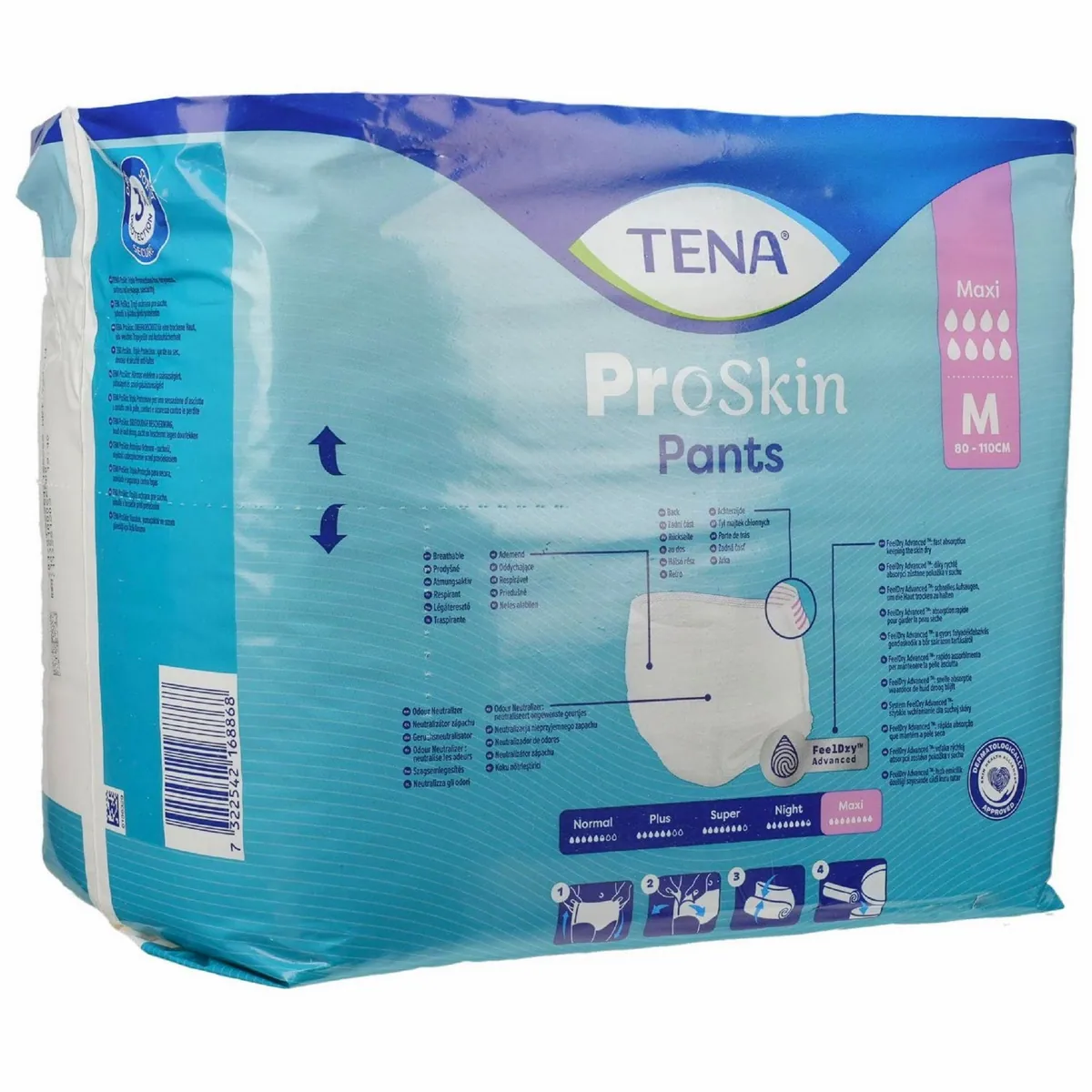 TENA PANTS Maxi M, diskreter Rundumschutz, hohe Saugstärke, atmungsaktives Material 2